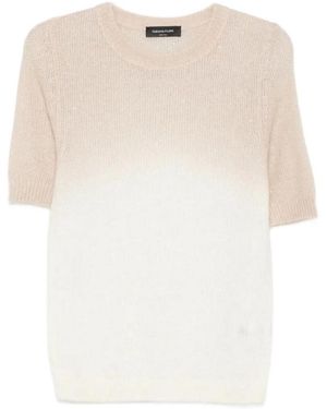 Fabiana Filippi Crew Neck Knitted Jumper - White