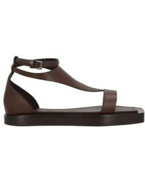 Max Mara Plain Colour Sandals - Brown