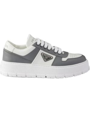 Prada Lace-Up Sneakers - Gray
