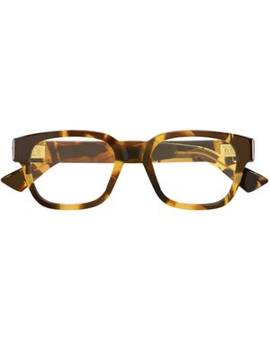 Bottega Veneta Eyewear Square Frame Glasses - Metallic