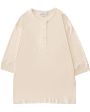 Studio Nicholson Button-Collar Top - Natural