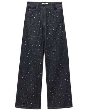 MSGM Wide-Leg Jeans - Blue