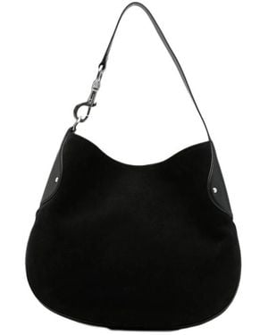Mulberry Suede Leather Tote Bag - Black