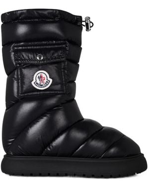 Moncler Logo Snow Boots - Black