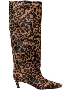TOTEME Totême Print Boots - Brown