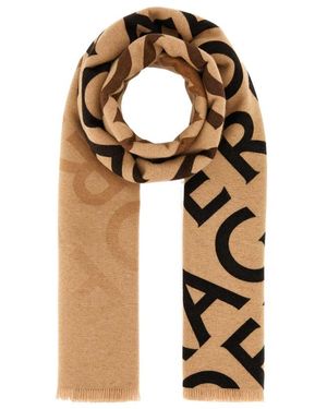 Ferragamo Ferragamo Allover Logo Jacquard Scarf - Pink