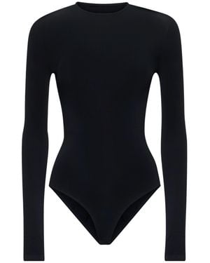 Balenciaga Long-Sleeved Jersey Bodysuit - Black