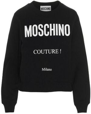 Moschino Couture! Print Sweathirt - Black