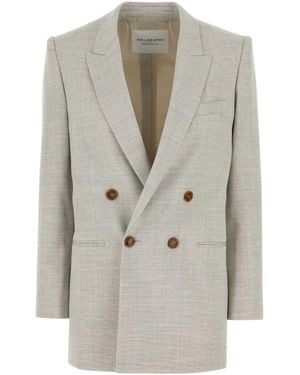 Philosophy Di Lorenzo Serafini Double-Breasted Blazer - Grey