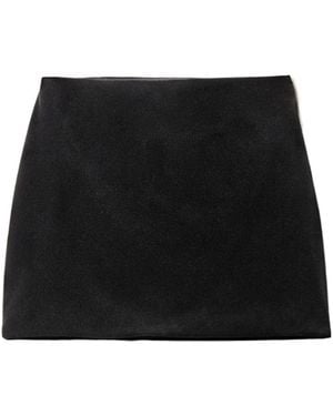 Miu Miu Zip-Up Mini Skirt - Black