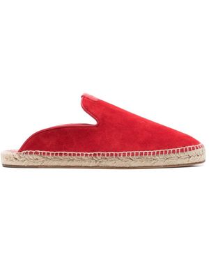 Lanvin Round Toe Mules - Red