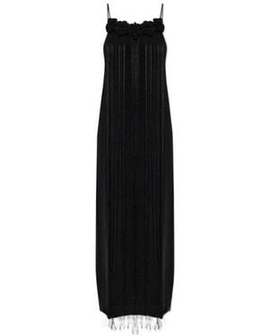 Jil Sander Tassel Midi Dress - Black