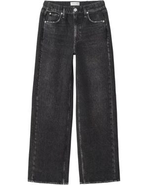 Rag & Bone Miramar Wide-Leg Jeans - Black