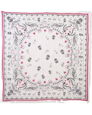 Zadig & Voltaire Patterned Shawl - White
