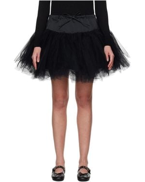 Simone Rocha Tulle Mini Skirt - Black