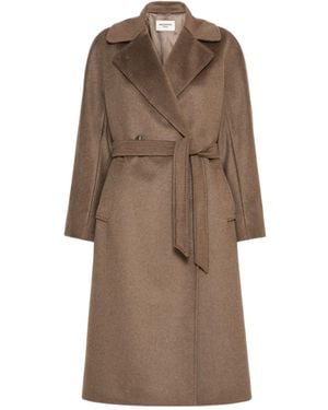 Weekend by Maxmara Double-Breasted Wool Coat - Brown