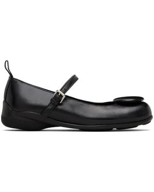 OPEN YY Mary Jane Shoes With Badge Appliqué - Black