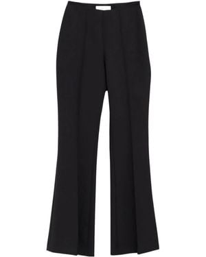 Frankie Shop Pintuck Flared Trousers - Black