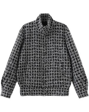 Marissa Chiara Plaid Casual Jacket - Gray