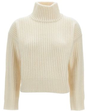Lisa Yang Turtleneck Long-Sleeves Jumper - White