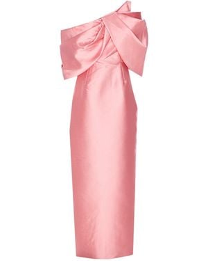 Solace London London Davina One-Shoulder Maxi Dress - Pink
