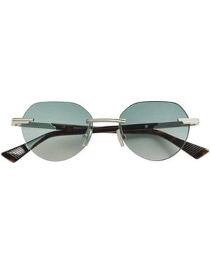 Bottega Veneta Glaze Rimless Sunglasses - Green