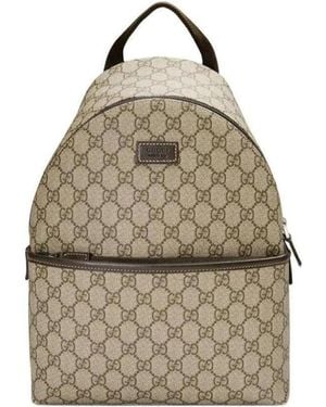 Gucci Children's Gg Supreme Backpack - Natural