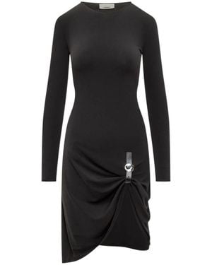 Coperni Asymmetric Mini Dress - Black
