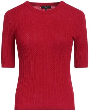 Rag & Bone Plain Colour Jumper - Red