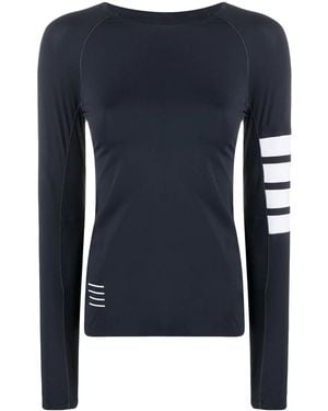Thom Browne 4-Bar Compression Top - Blue