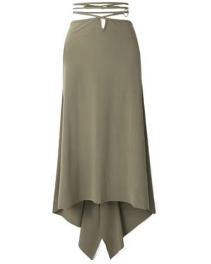 Christopher Esber Wrap-Effect Jersey Pareo - Green