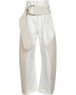 JW Anderson Jw Anderson High Gathered Waist Jeans - White