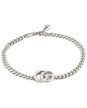 Gucci Gg Marmont Chain Bracelet - White