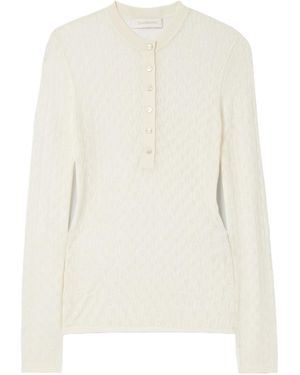 Zimmermann Openwork Knit Top - White