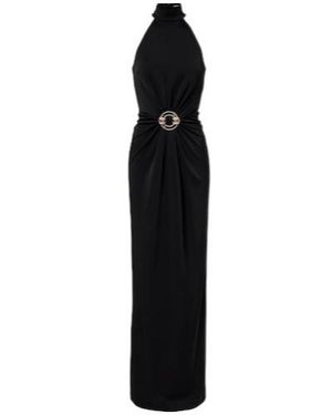Rebecca Vallance Nala Embellished Halterneck Gown - Black