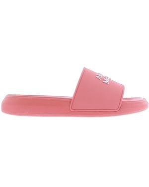 McQueen Logo Detailed Slides - Pink