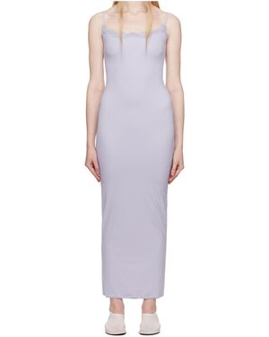 Skims Lace Trim Dress - Purple