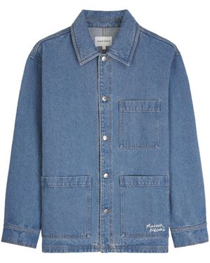 Maison Kitsuné Maison Kitsuné Denim Workwear Jacket - Blue