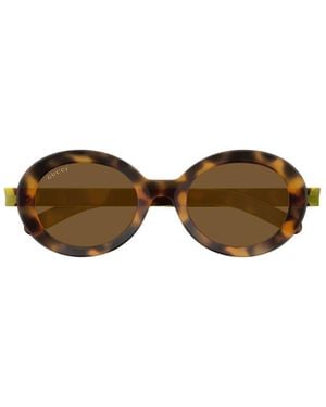 Gucci Eyewear Round Frame Sunglasses - Multicolor