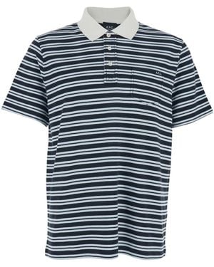 A.P.C. Oscar Striped Polo Shirt - Blue