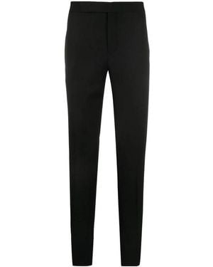 Saint Laurent Slim-Fit Tailored Trousers - Black