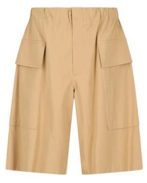 Jil Sander Poplin Shorts - Natural