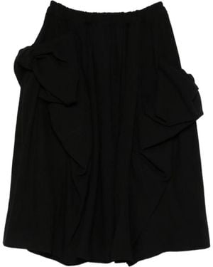 Comme des Garçons Elasticated Jacquard Skirt - Black