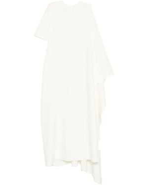 Coperni Asymmetric Midi Dress - White
