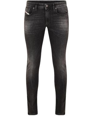 DIESEL Solid Colour Skinny Jeans - Black
