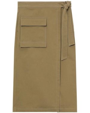 Closed Lace Pocket Skirt - Green