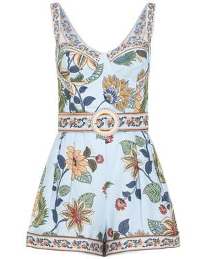 FARM Rio Linen Jumpsuit - Blue