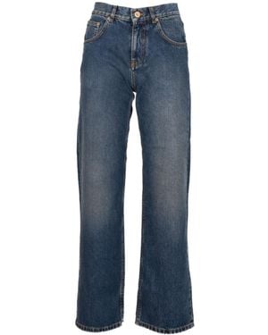 Aspesi Faded Detail Jeans - Blue