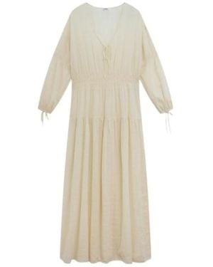 Aspesi Lace-Up Detail Dress - White