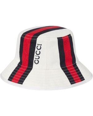 Gucci Webbing Bucket Hat - Red
